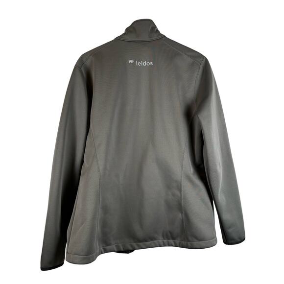 Eddie Bauer Leidos Full Zip Gray Weather Resist Soft Shell Jacket Mens Size XL - Picture 8 of 16